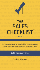 Book Cover of The Sales Checklist