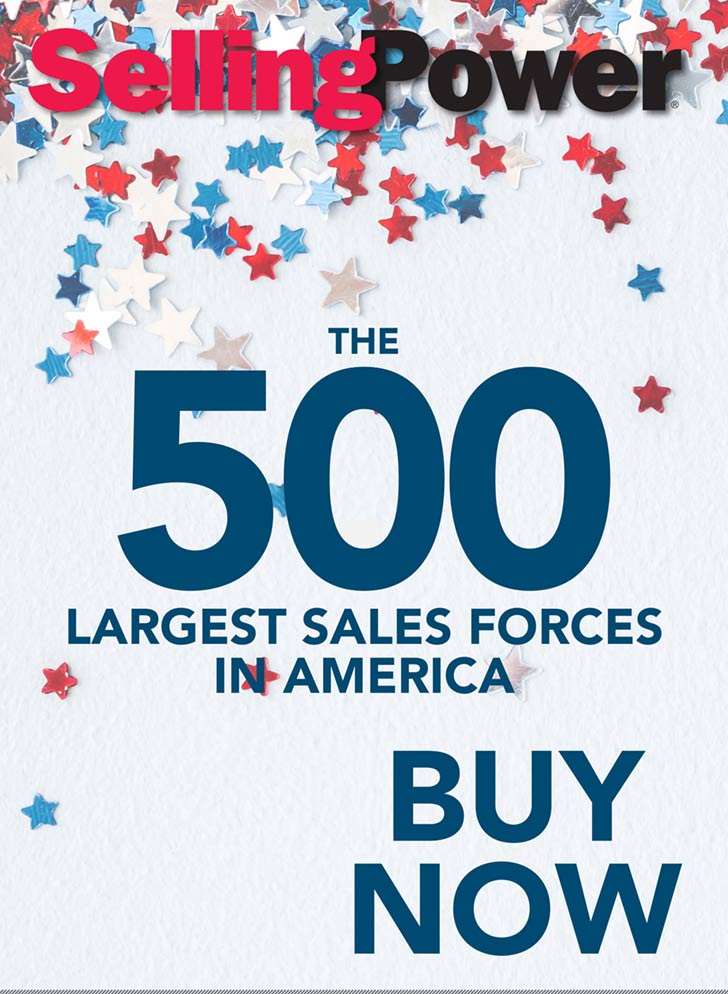 Cover image of the Selling Power 2021 Largest Sales Forces in America annual ranking