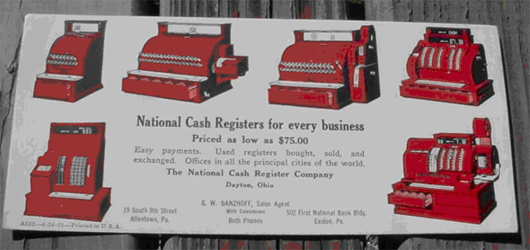 Copy of a cash register ad