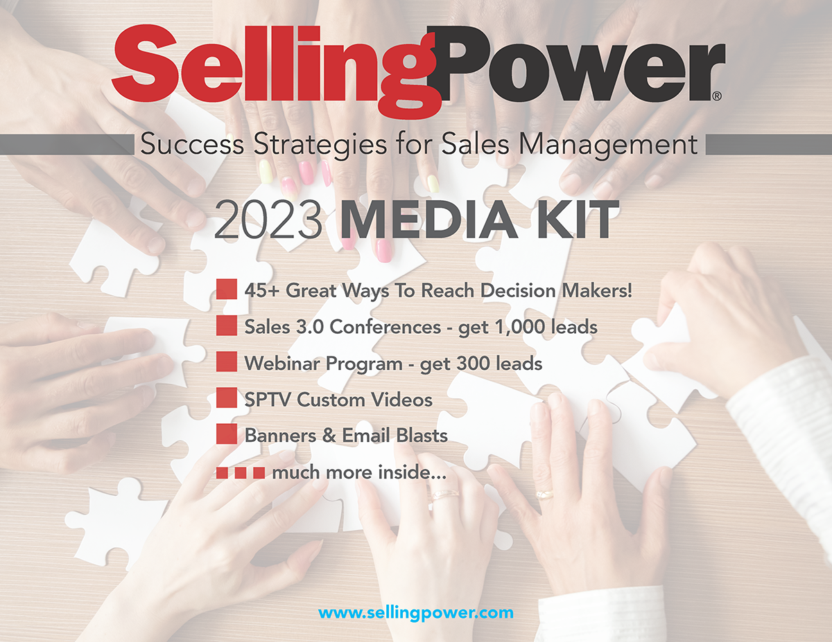 Cover for the 2023 Selling Power Media Kit