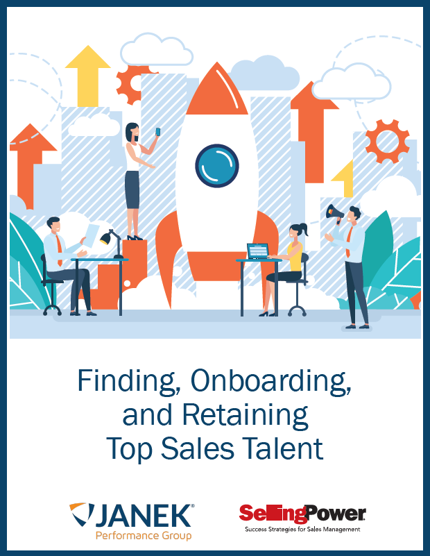 Cover of Finding, Onboarding, and Retaining Top Sales Talent White Paper