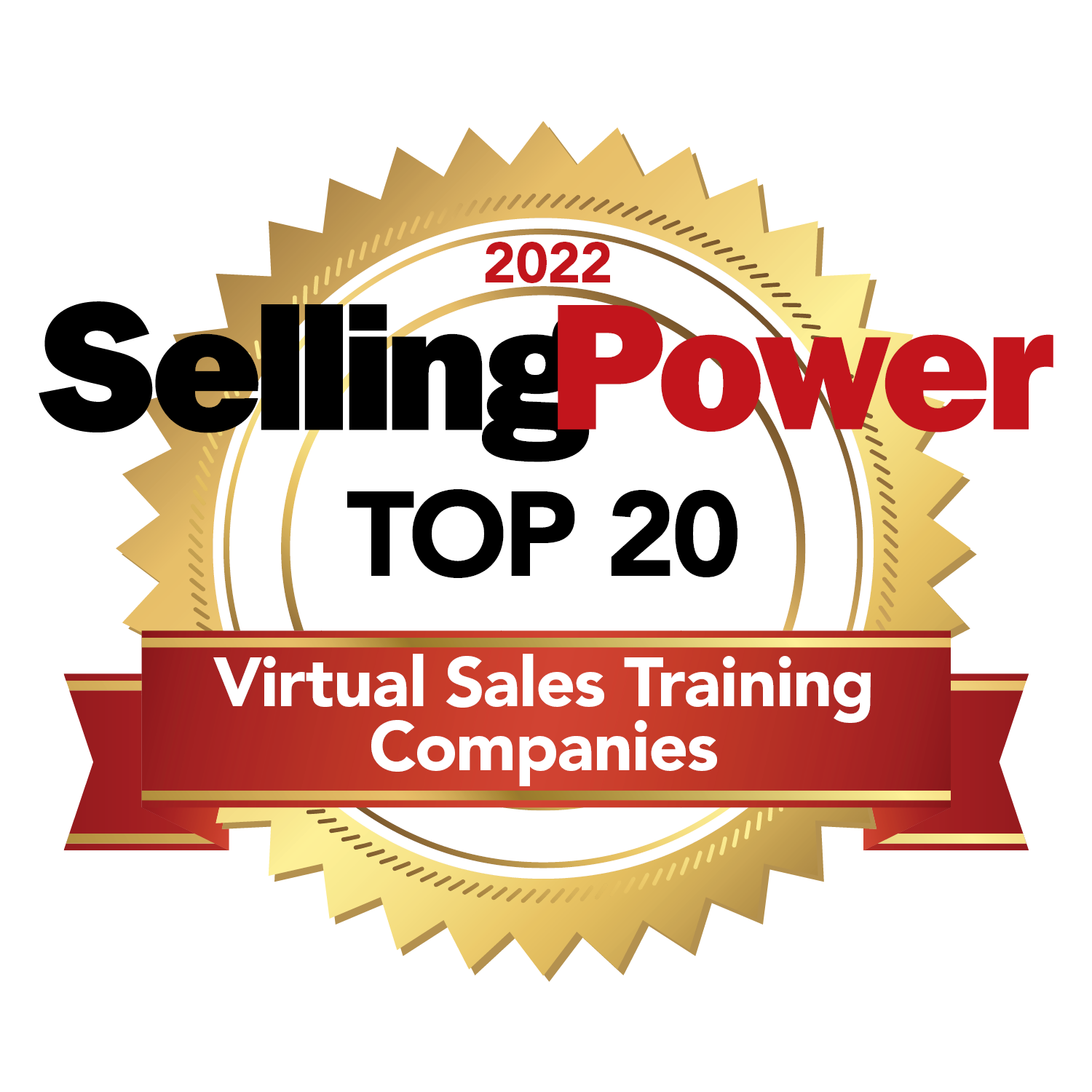 Logo for the Selling Power 2022 Top 20 Virtual Sales Training Companies