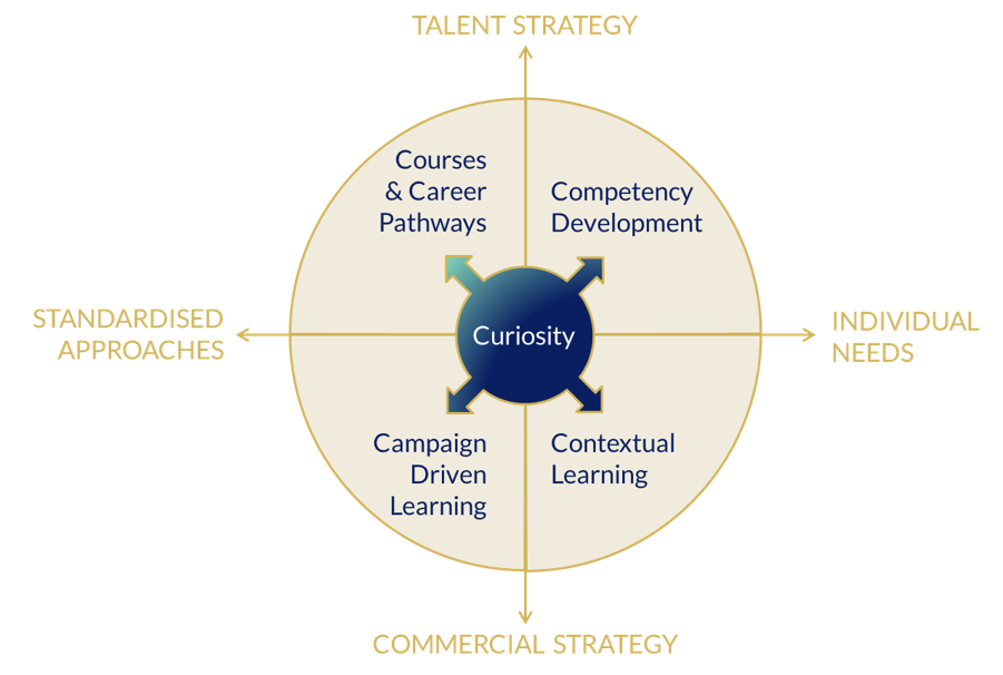 A chart sharing the 5 C's of agile capability building