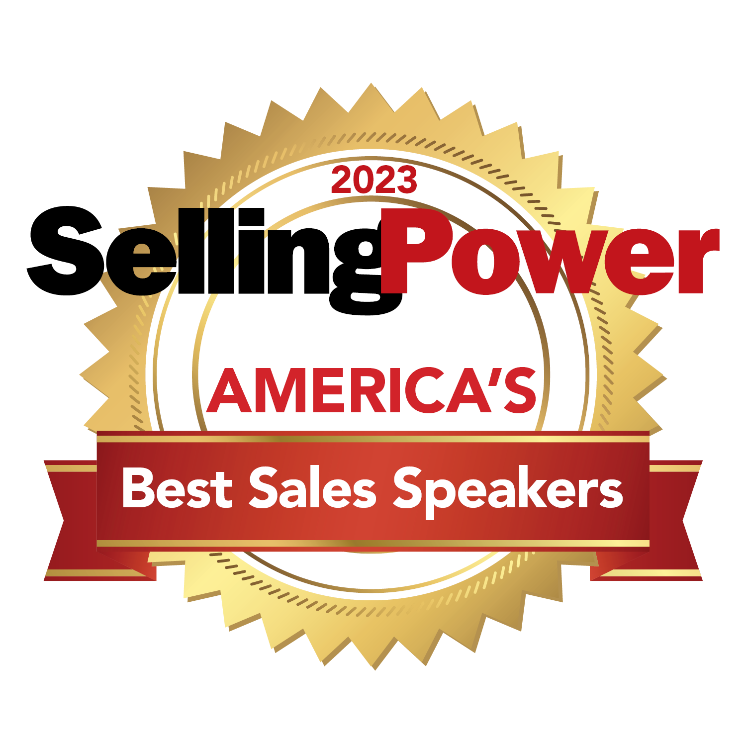 Logo for Selling Power list of America’s Best Sales Speakers in 2023