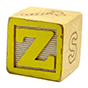 The letters X Y Z are written on different color blocks.