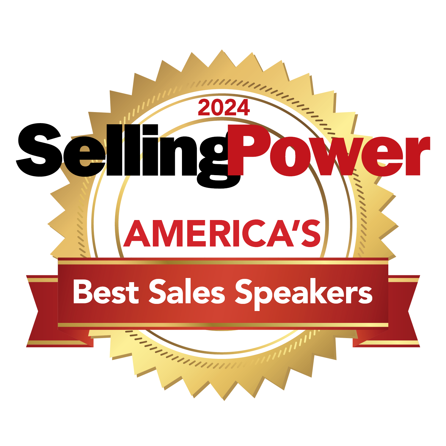 Logo for Selling Power list of America’s Best Sales Speakers in 2024