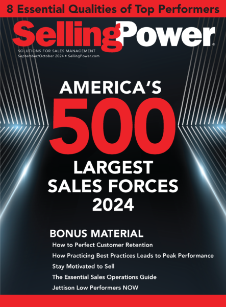 Cover of Selling Power magazine's September/October 2024 Issue