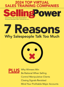 Cover of Selling Power magazine's November/December 2024 Issue