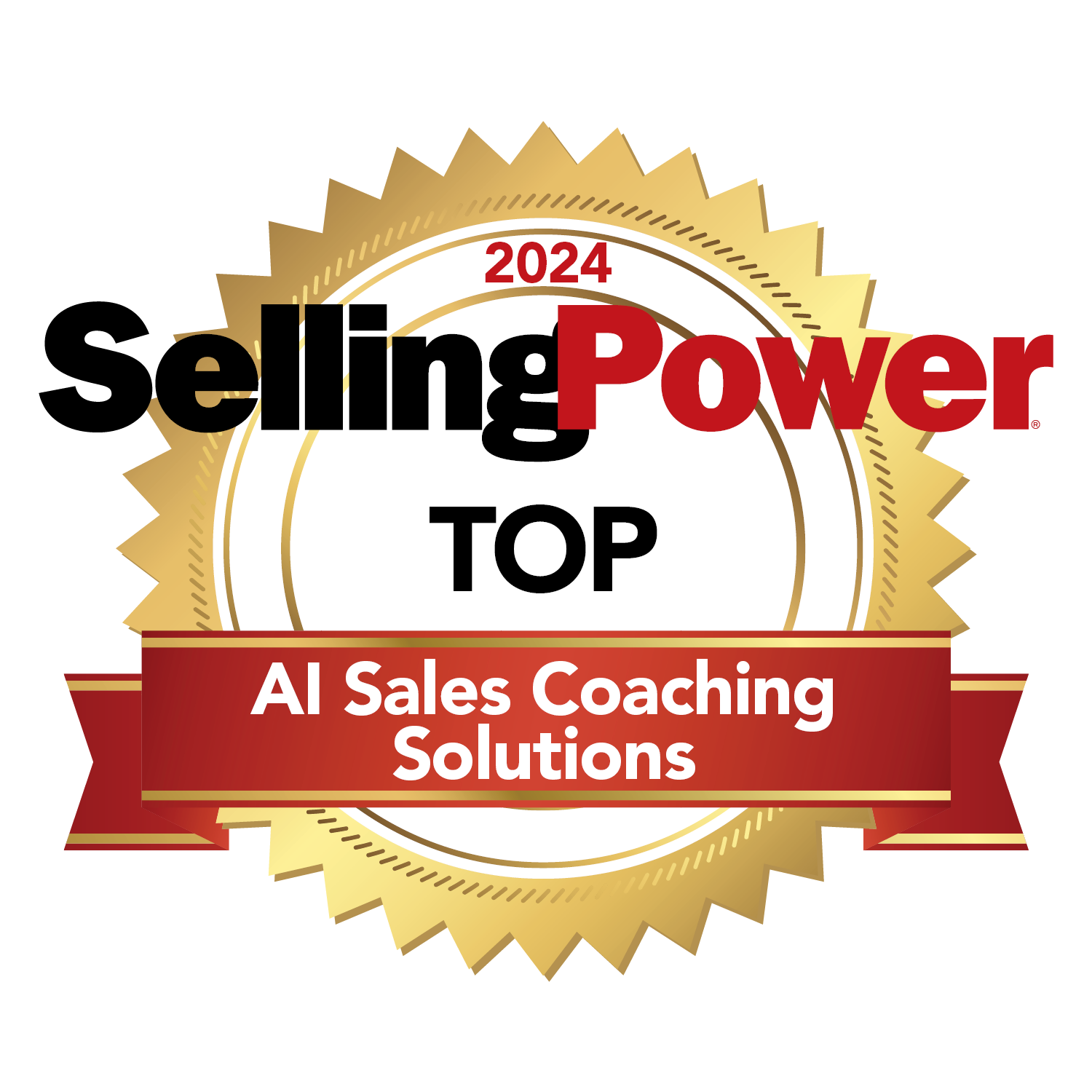 Logo for the Selling Power 2024 Top AI Sales Coaching Solutions