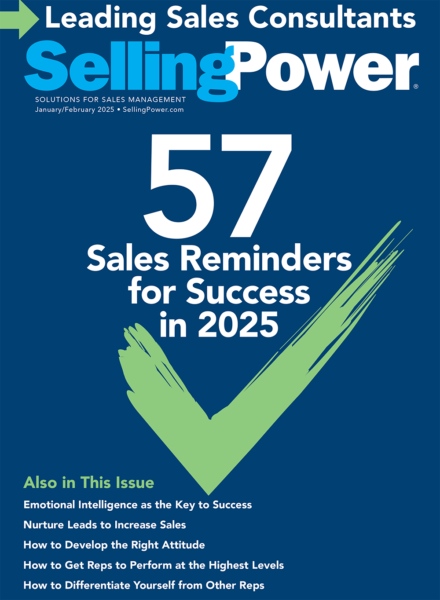 Cover of Selling Power magazine's January/February 2025 Issue