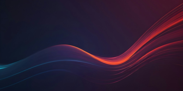A swirl of blue and red moving upward