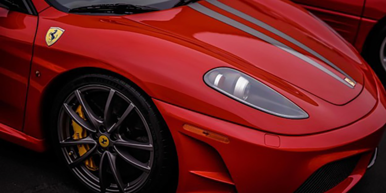 A red ferrari.