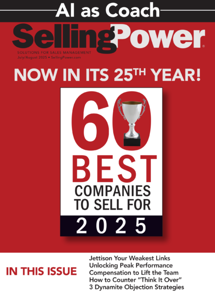 Cover of Selling Power magazine's July/August 2025 Issue