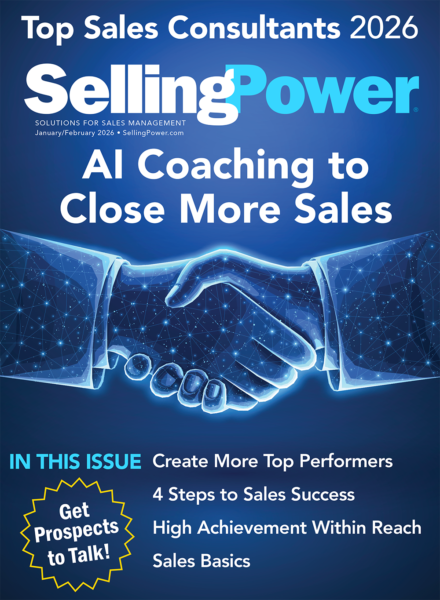 Cover of Selling Power magazine's January/February 2026 Issue